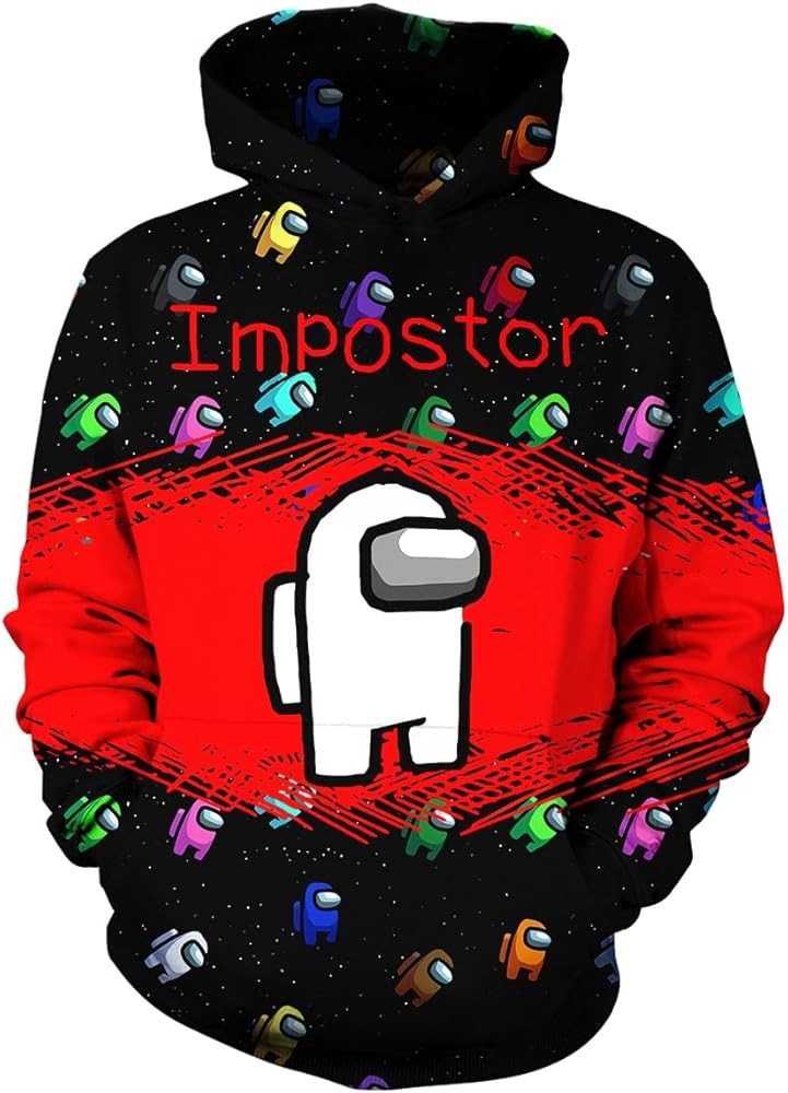 alrguwi Boys and Girls Gaming Hoodie 3D Printed Fashion Pullover sweatshirt Novelty Hoodie | Amazon (US)