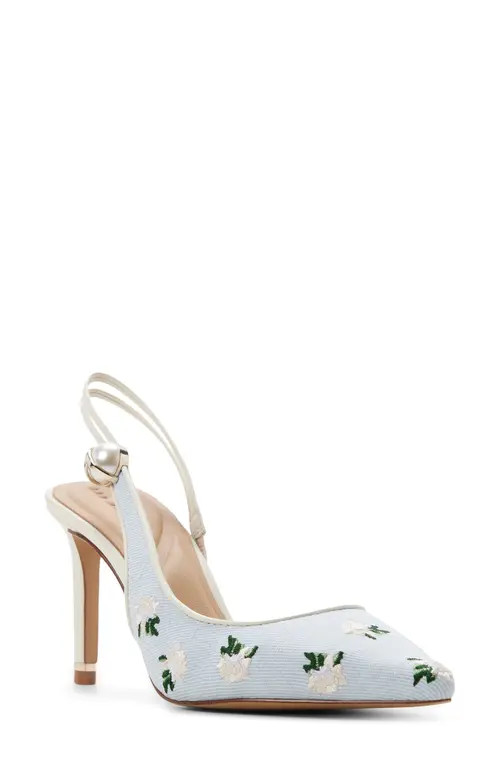 Ted Baker London Sadie Half d'Orsay Slingback Pump in Denim at Nordstrom, Size 6.5 | Nordstrom