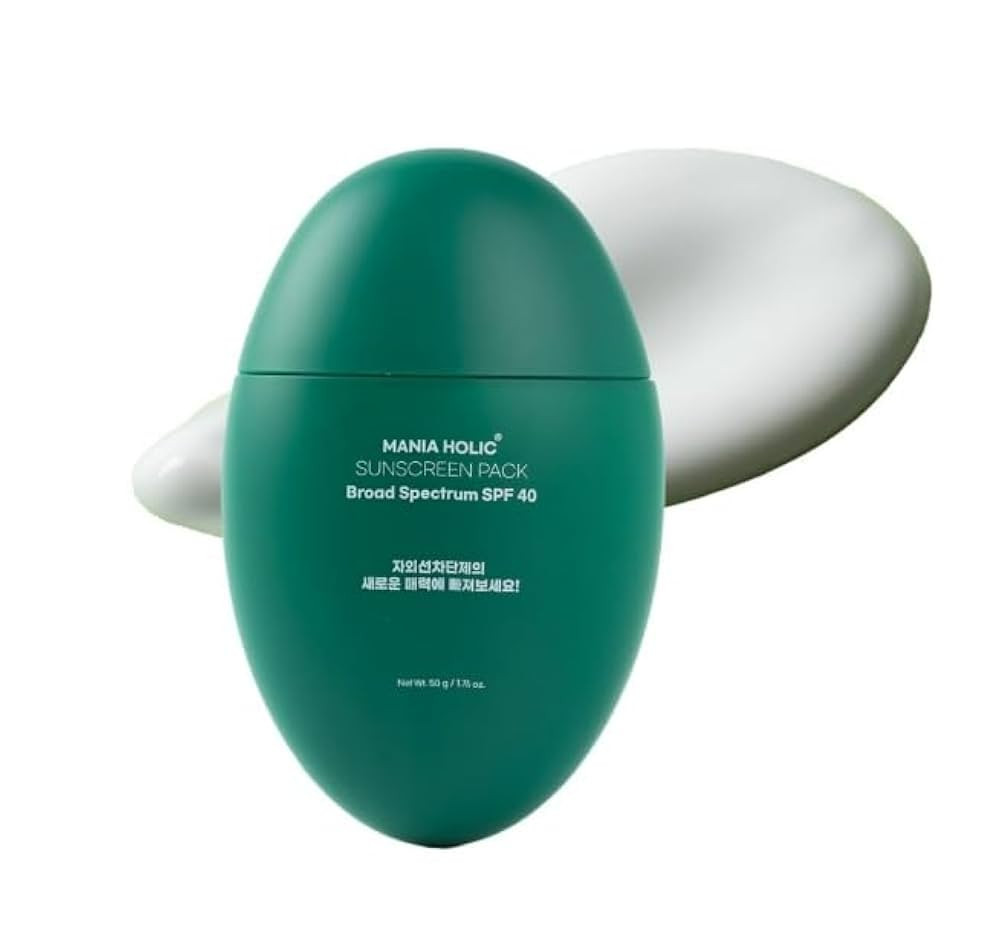 MANIA HOLIC Korean Sunscreen for Face SPF 40, No White Cast, Lightweight & Matte Finish, Makeup P... | Amazon (US)