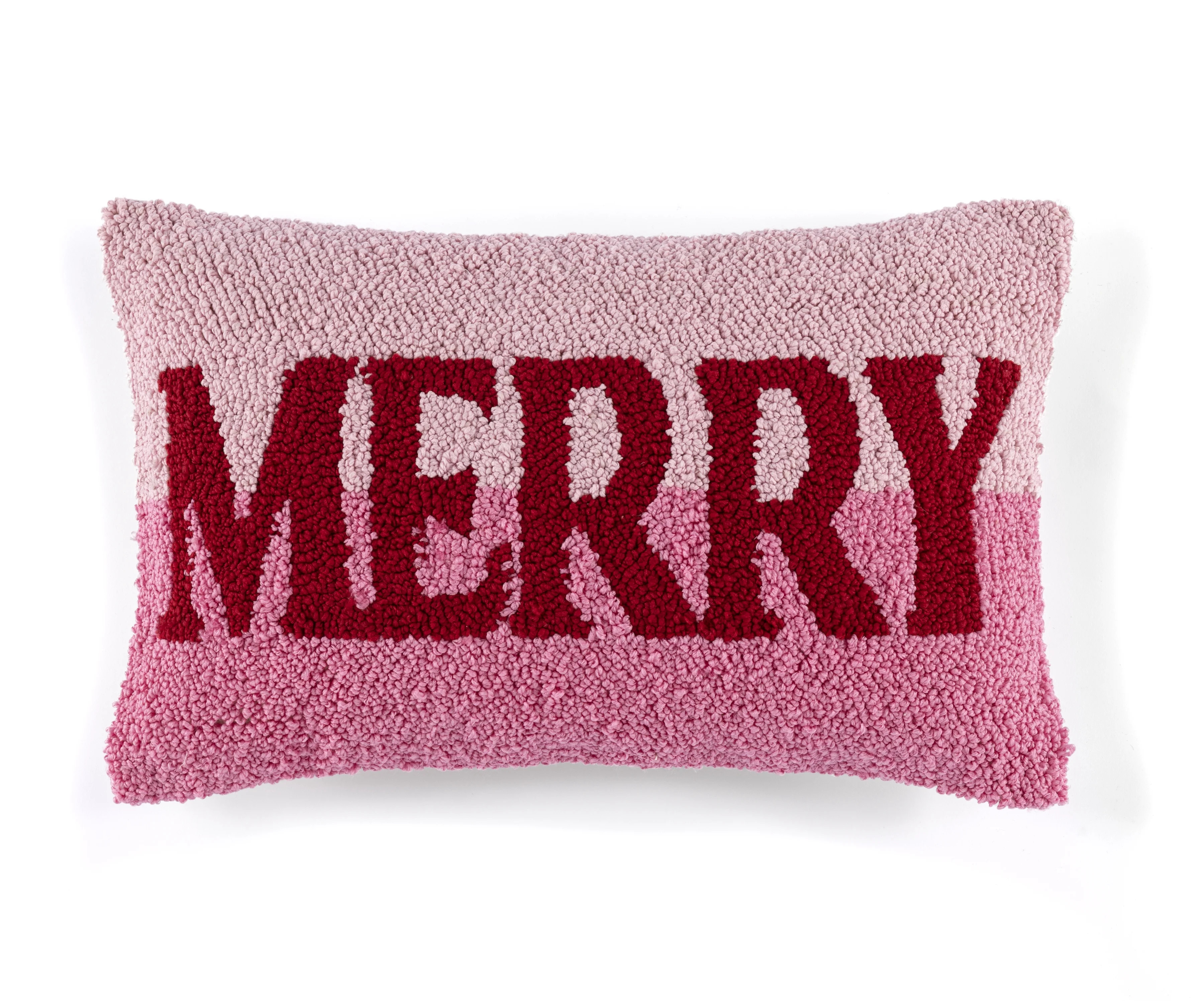 Shiraleah "Merry" Pink And Red Decorative Pillow - Walmart.com | Walmart (US)