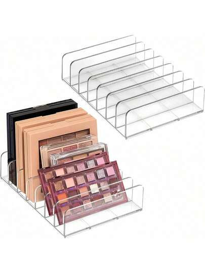1/2pcs Makeup Organizer Box For Eyeshadow Palette, Transparent Cosmetic Storage Box, Acrylic Eye ... | SHEIN
