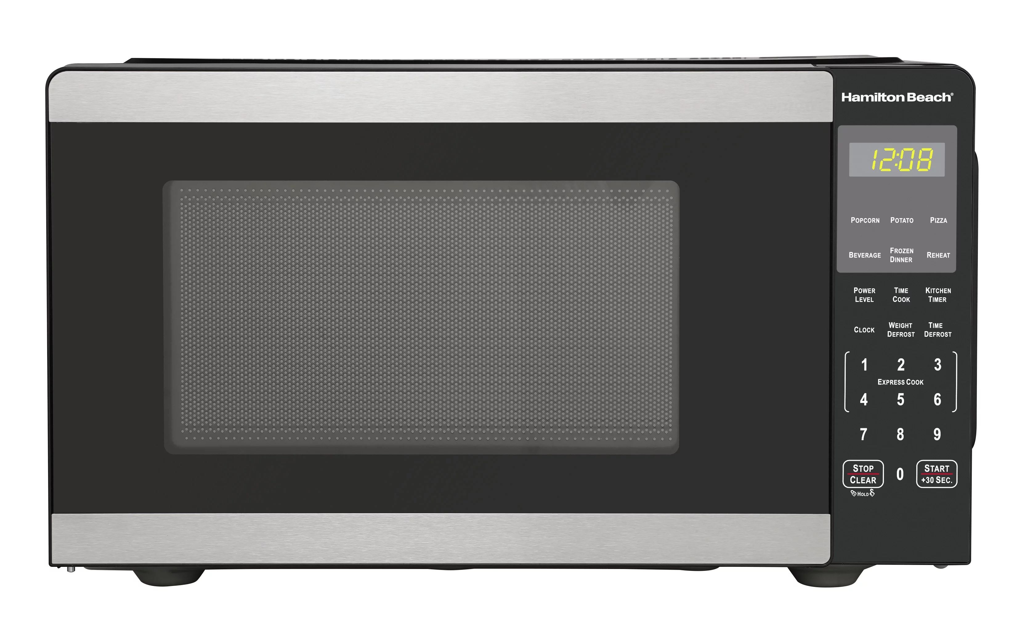 Hamilton Beach 0.9 Cu ft Countertop Microwave Oven, 900 Watts, Stainless Steel, New | Walmart (US)