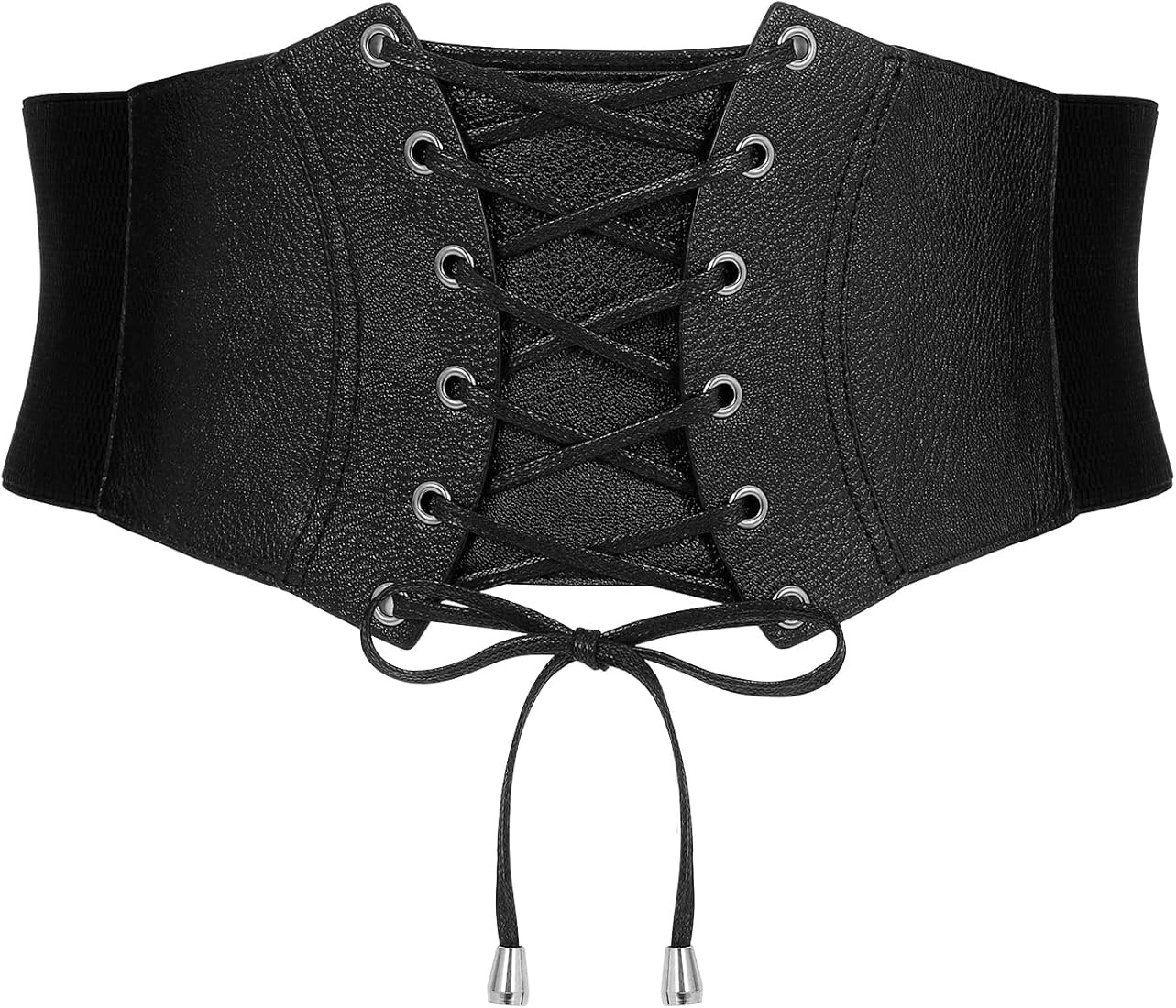 SANSTHS Corset Belt for Women, Lace-up Corset Hight Waist Elastic Belt for Halloween Costume Part... | Amazon (US)