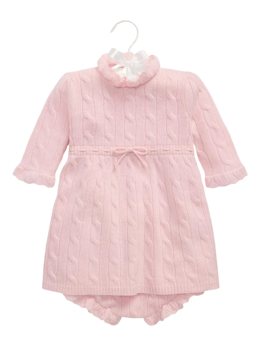 POLO RALPH LAUREN KIDS cable-knit Dress Set | Pink | FARFETCH | Farfetch Global