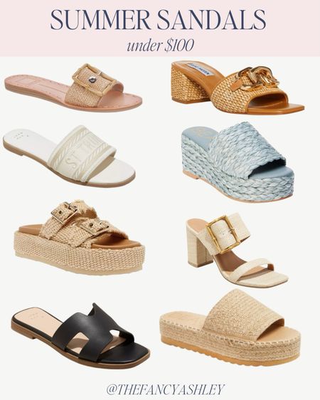 Summer sandals under $100! 

#LTKStyleTip #LTKSeasonal #LTKFindsUnder100