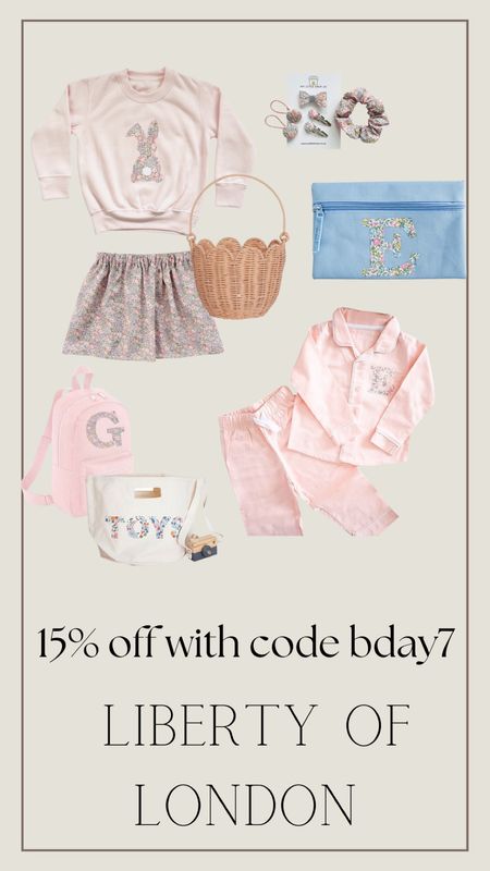 15% off liberty of London with code bday7