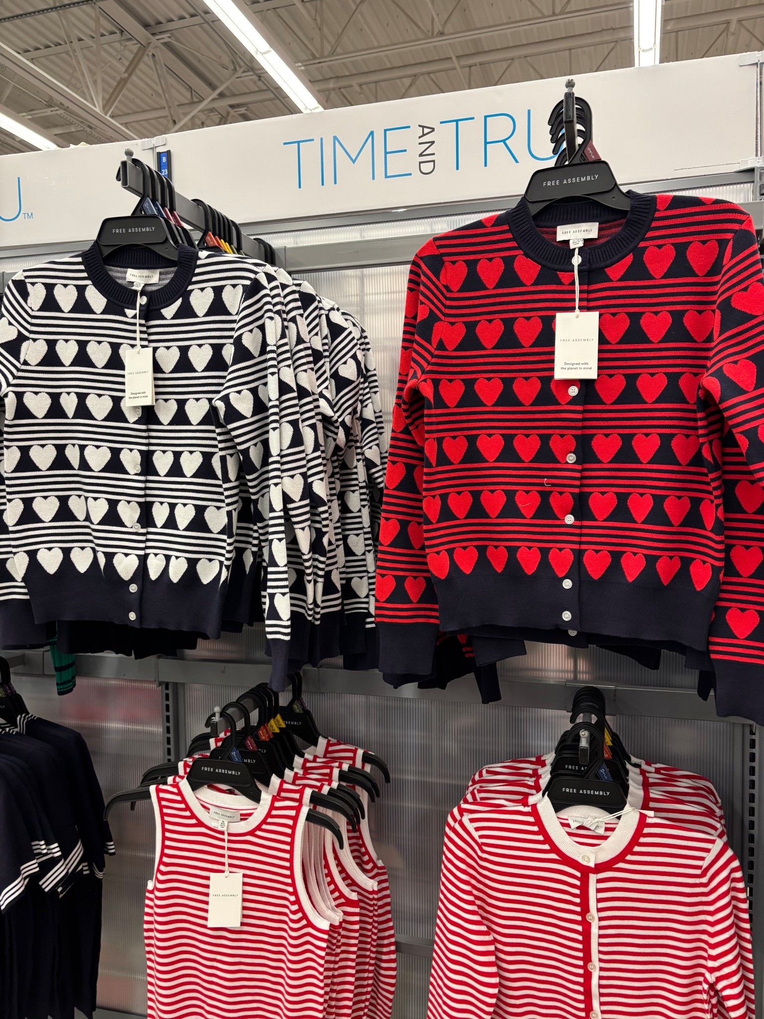 Spotted at Walmart! Cute heart cardigans for winter and Valentine’s Day ❤️💙❤️