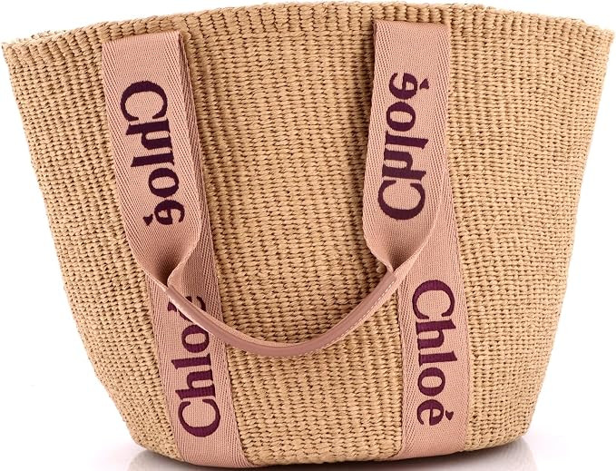 Amazon.com: Chloe, Pre-Loved x Mifuko Woody Tote Raffia Large, Neutral : Amazon Luxury | Amazon (US)