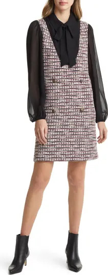 Long Sleeve Tweed Minidress | Nordstrom