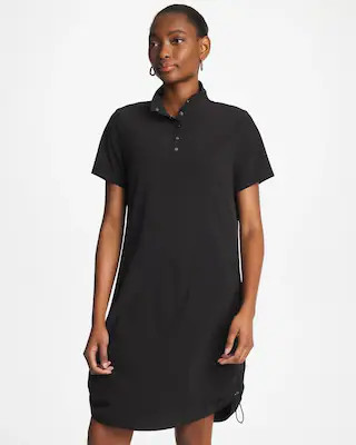 Women's Mockneck Bungee Dress in Black | Chico's Zenergy | Chico's