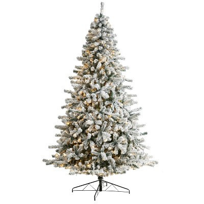 Flocked Spruce Christmas Tree with LED Lights and Bendable Branches – Snow-Kissed X-Mas Tree for Seasonal Décor | Target