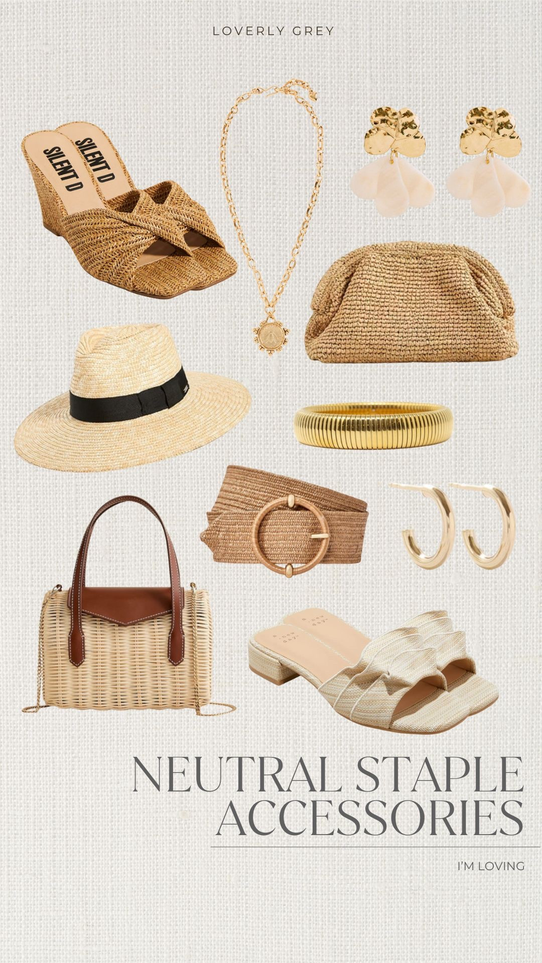 Some of my go-to neutral accessories for spring! I love that all of these pieces can be styled with almost any outfit! 

Loverly Grey, spring neutral accessories, statement accessories, staple neutral accessories 

#LTKShoeCrush #LTKStyleTip #LTKItBag