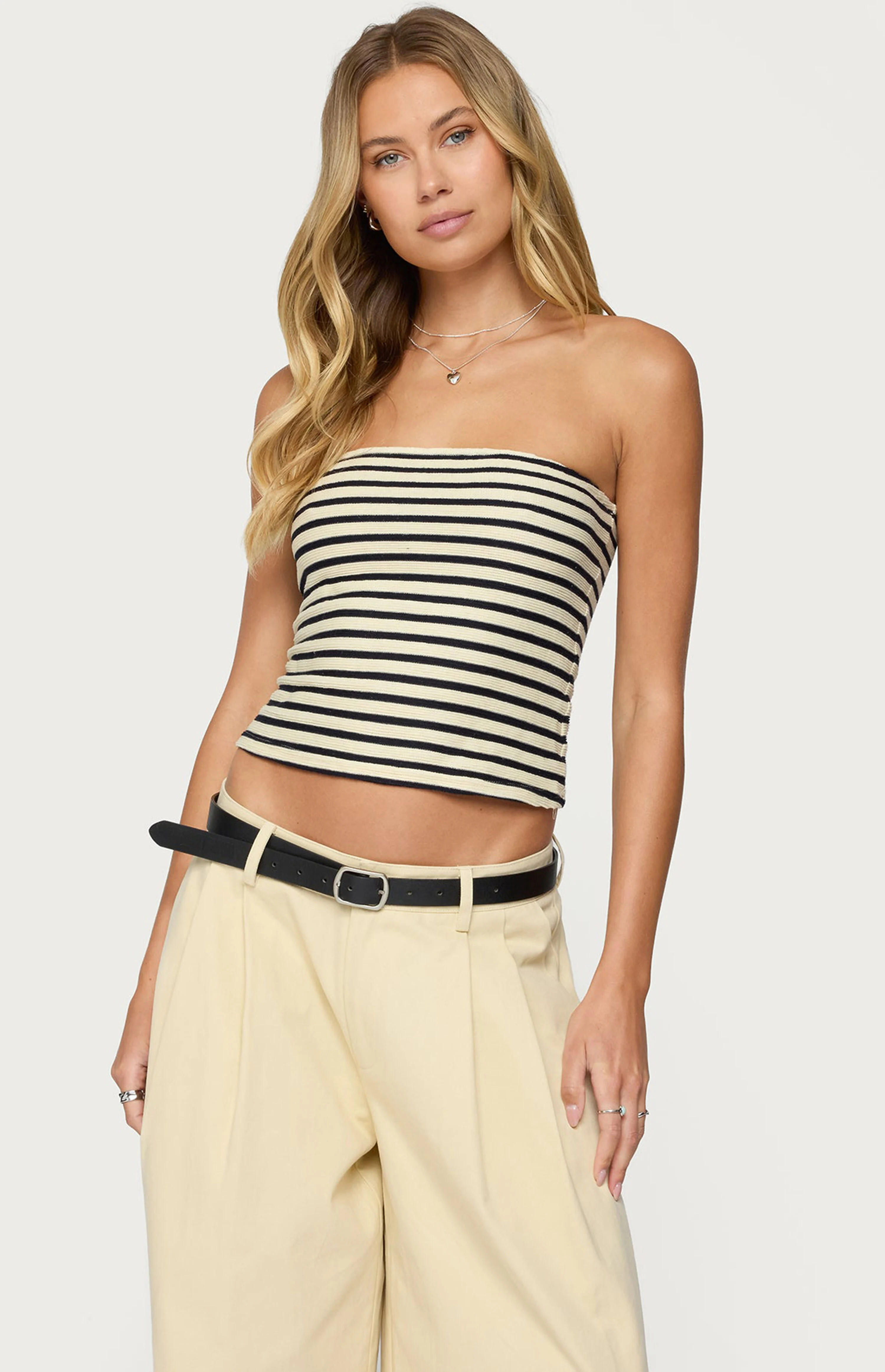 Edikted Odora Striped Tube Top | PacSun
