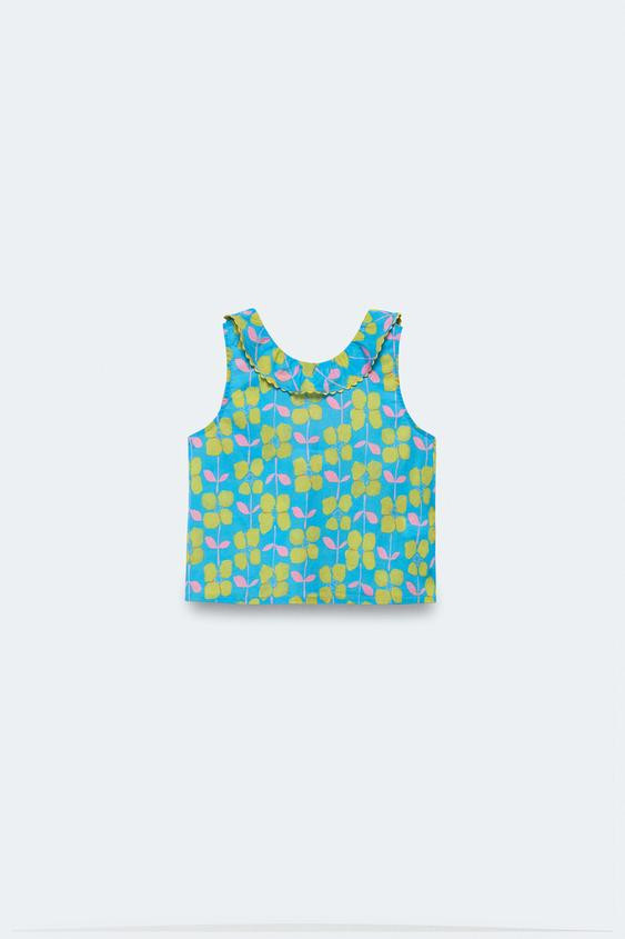 2-14 YEARS/ LIMITED EDITION FLORAL PRINT TOP | Zara US