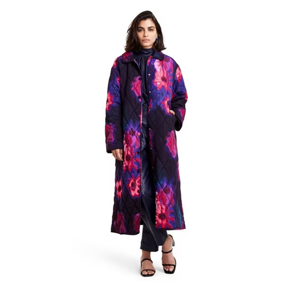 Women's Floral Print Quilted Jacket - Rachel Comey x Target Black | Target
