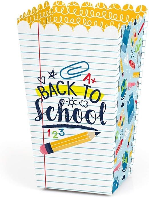 Big Dot of Happiness Back to School - First Day of School Classroom Decorations and Favor Popcorn... | Amazon (US)