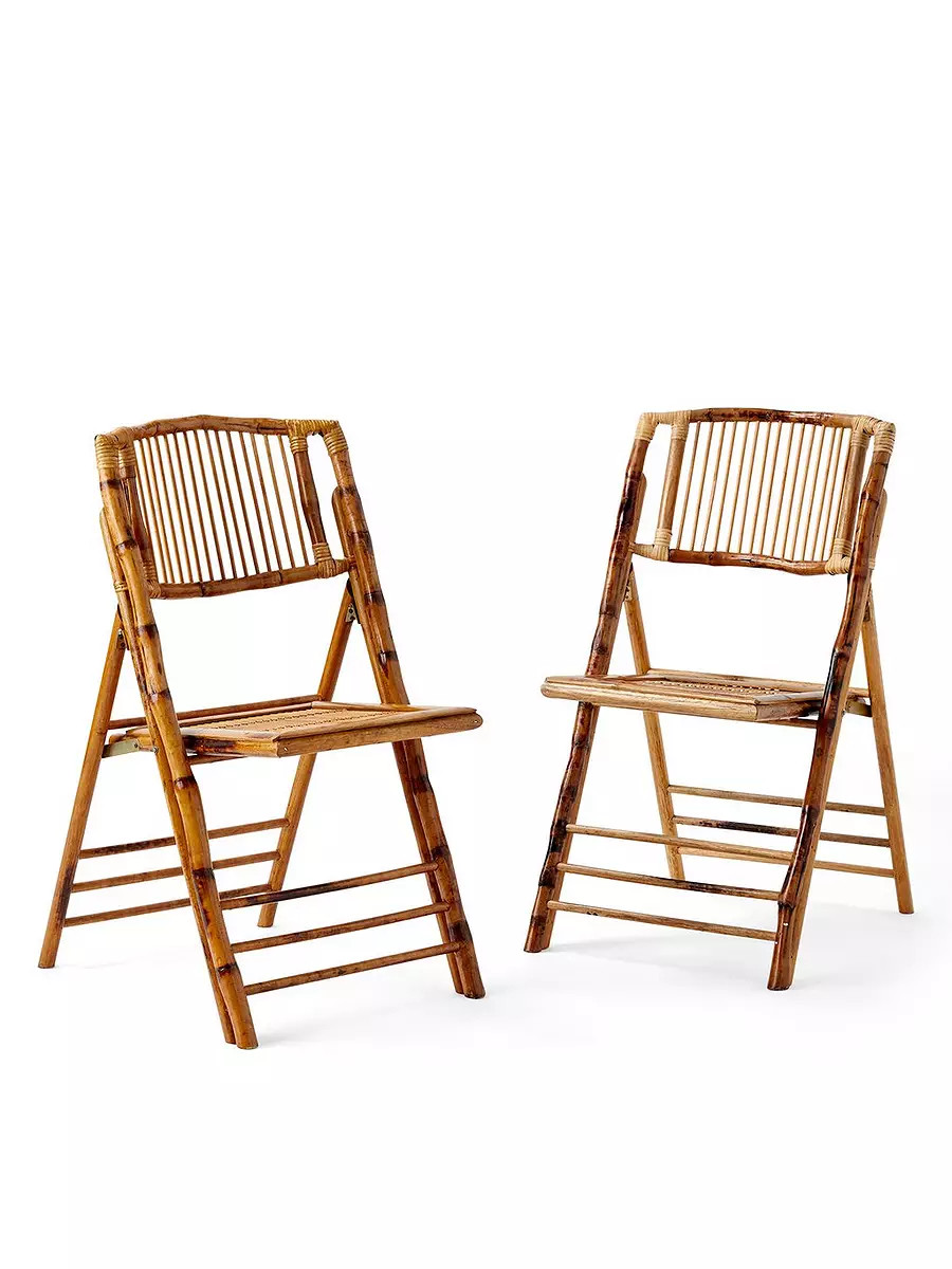 Bamboo Folding Entertaining Chair (Sets of 2) | Serena and Lily