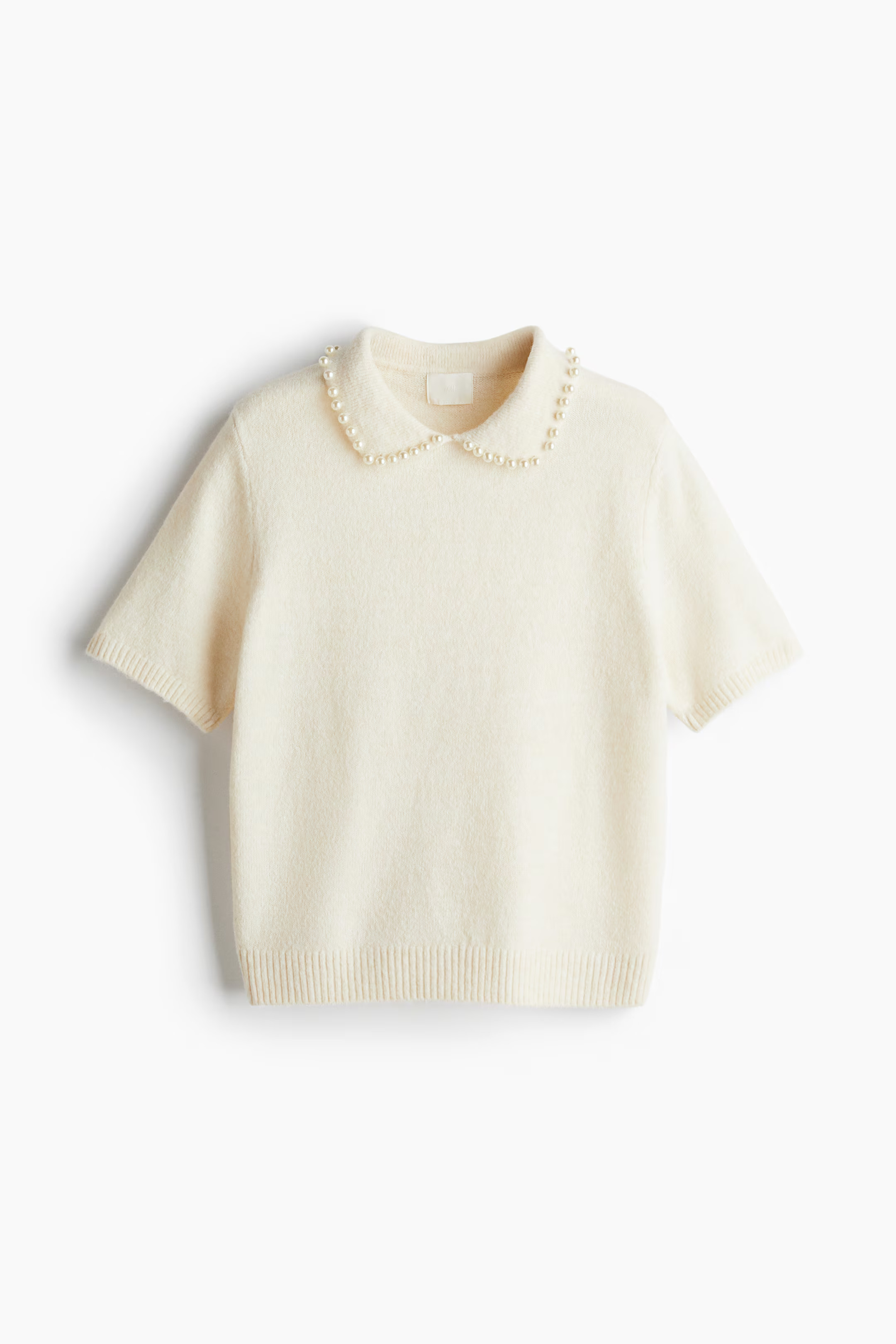 Beaded-collar knitted top | H&M (UK, MY, IN, SG, PH, TW, HK)