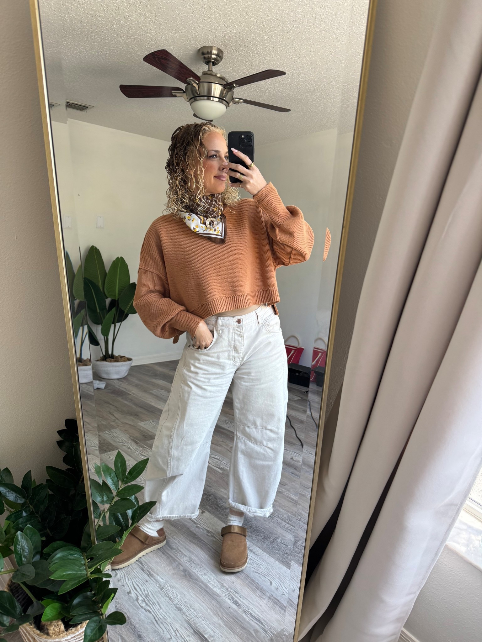 Free people jeans, sweater. Ugg clogs 

#LTKOver40 #LTKootd #LTKgrwm