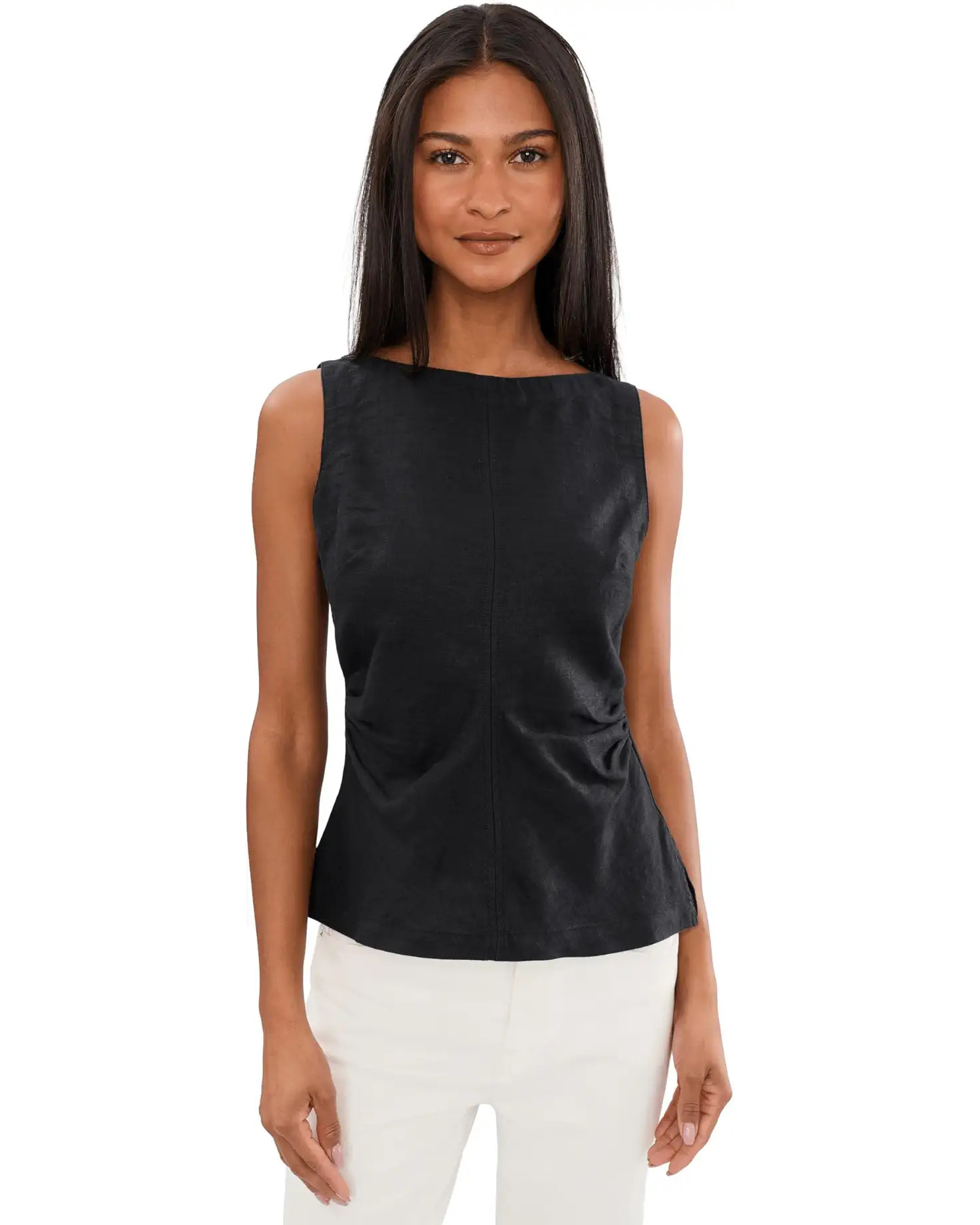 Women's Madewell New Boatneck Side Cinch Shell - Estero L | Zappos.com