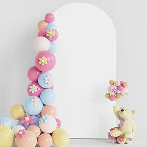 Putros Wedding Arch Cover 7.2FT White Spandex Fitted Arch Cover for Round Top Chiara Backdrop Sta... | Amazon (US)