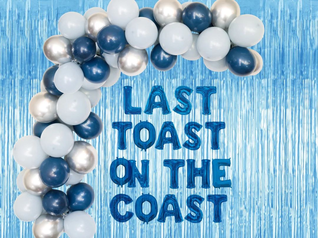 Last Toast on the Coast Bridal Shower Decorations Garland Set - Etsy | Etsy (US)