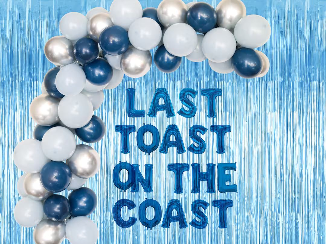 Last Toast on the Coast Bridal Shower Decorations Garland Set - Etsy | Etsy (US)