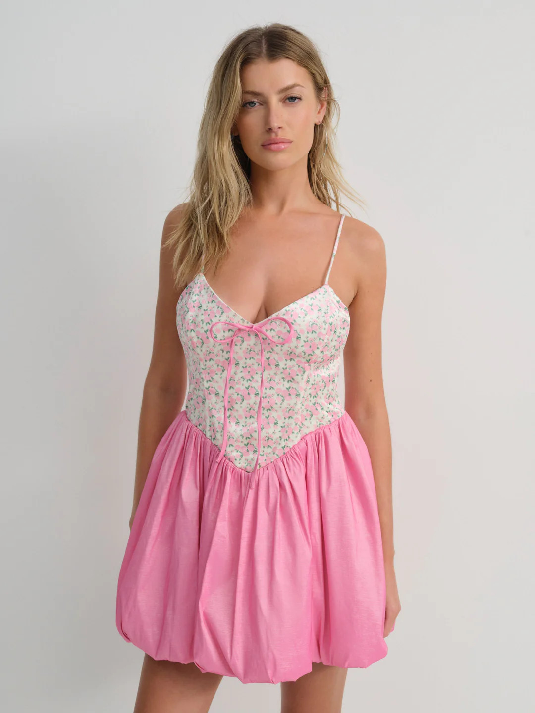 Berry Bud Bubble Mini Dress | For Love & Lemons