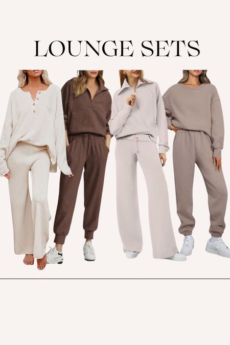 Lounge sets, loungewear, two piece sets, Amazon lounge wear, matching set, airport outfit, travel outfit 

#LTKtravel #LTKfindsunder50 #LTKSeasonal