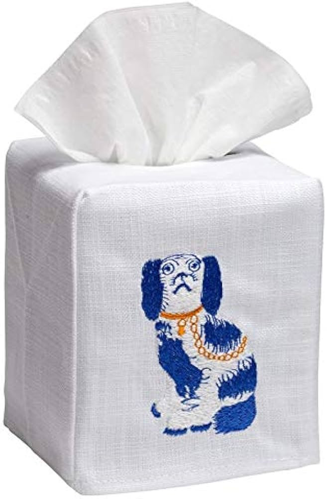Jacaranda Living Tissue Box Cover, One Size, White | Amazon (US)