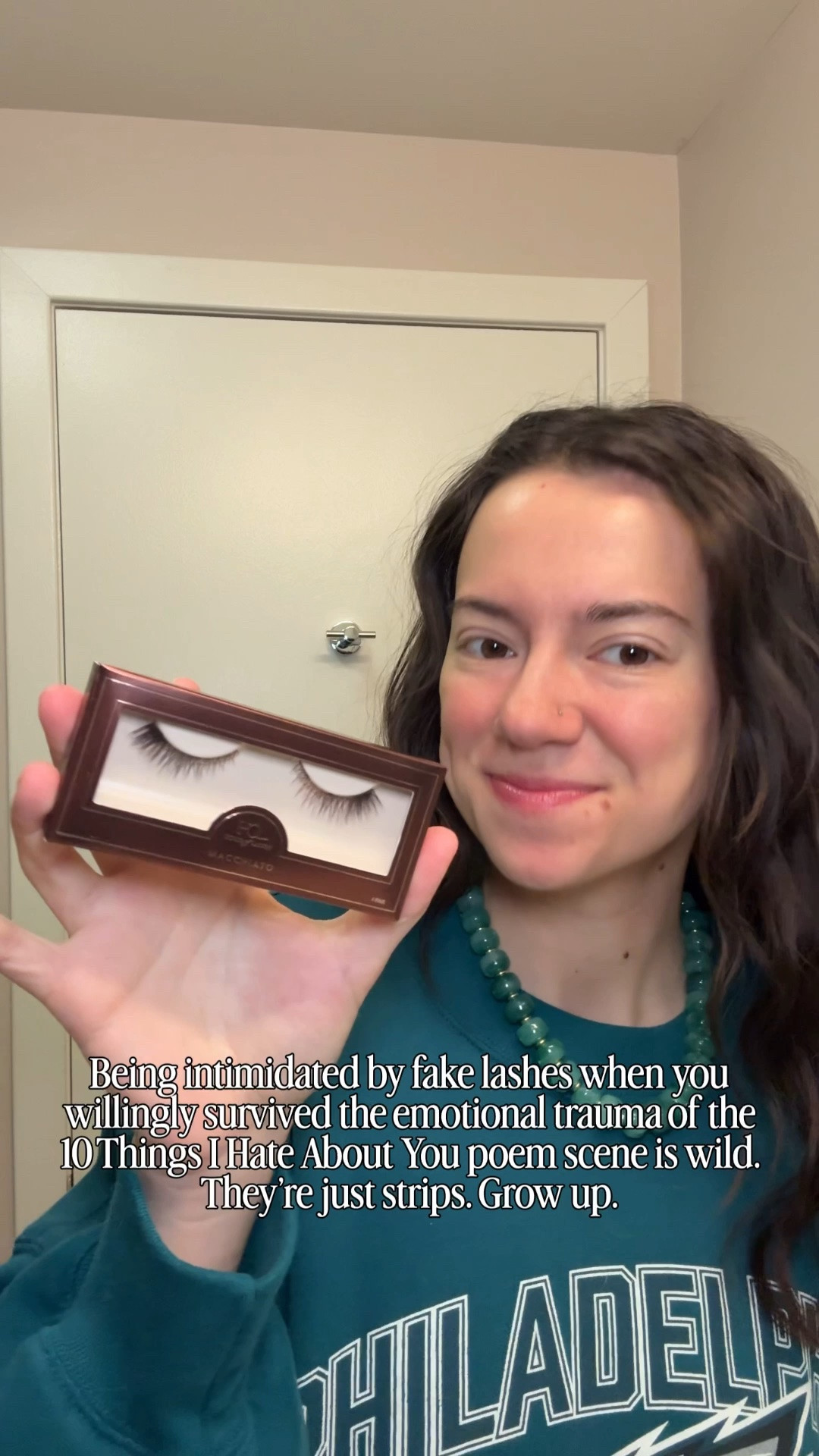 If Heath Ledger singing “Can’t Take My Eyes Off You” on the bleachers didn’t take you out, a 5-minute lash routine definitely won’t. Let’s be real—the biggest hurdle with fake lashes isn’t the application, it’s the overthinking.

Unboxing the new goodies from @houseoflashes to prove exactly how beginner-friendly an elevated, everyday look can actually be. No corporate influencer tropes here—just an honest review of the learning curve, the real wear, and a massive problem \rightarrow solution glow-up.

The verdict? The band is flexible, they look like real hair, and they instantly make a basic sweatshirt feel like a styled outfit. If you’ve been fearing the strip, consider this your sign to finally pull it together and glue them on.

Drop your best lash-application horror stories in the comments so we can all feel better about ourselves. ⬇️

#HouseOfLashes #HOL #GRWM #EverydayMakeup #LashTutorial

#LTKgrwm #LTKmorningroutine #LTKBeauty