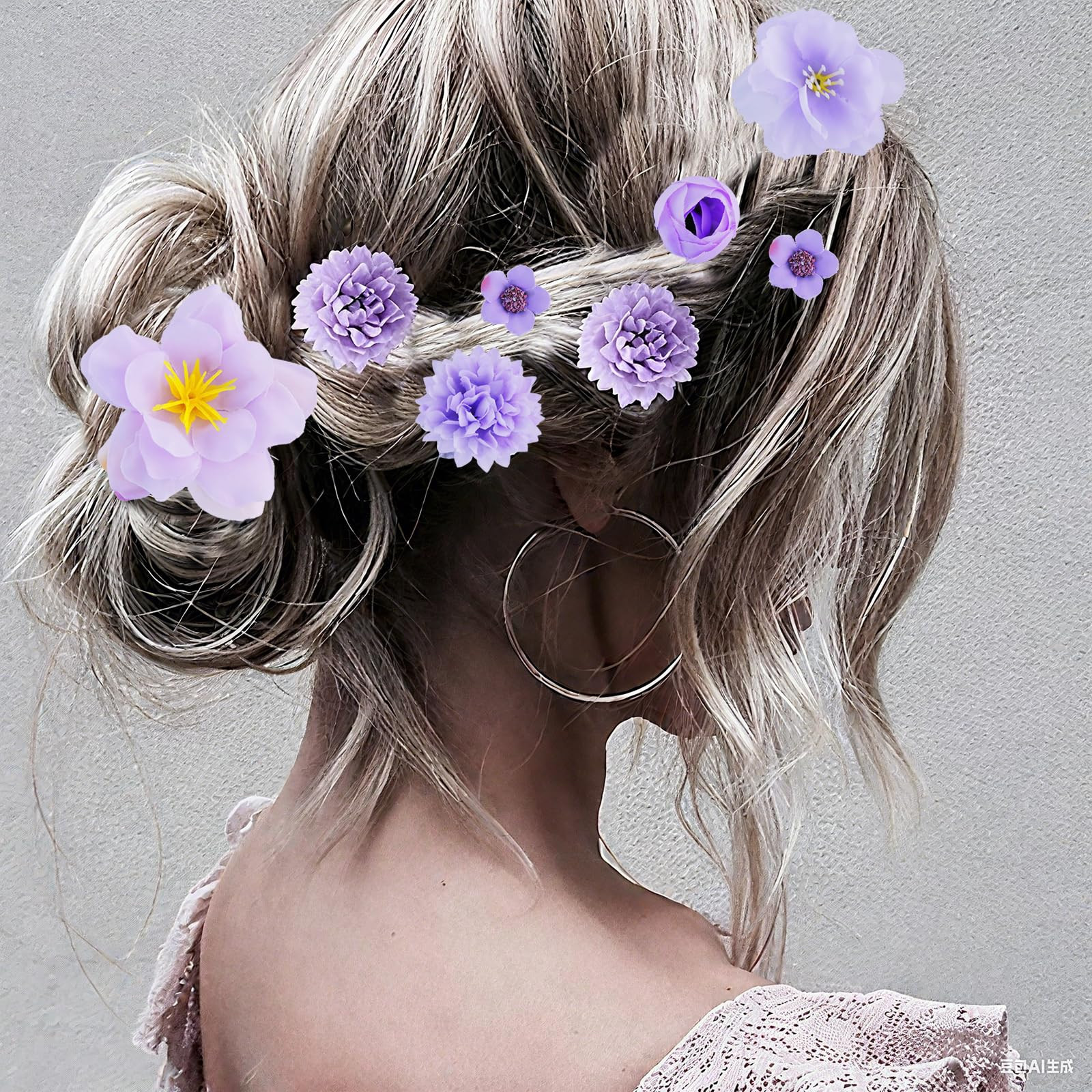 21 Pieces Silk Flower Hair Clip Women Aesthetic Boho Floral Hair Barrettes Handmade Rose Bride Ba... | Amazon (US)