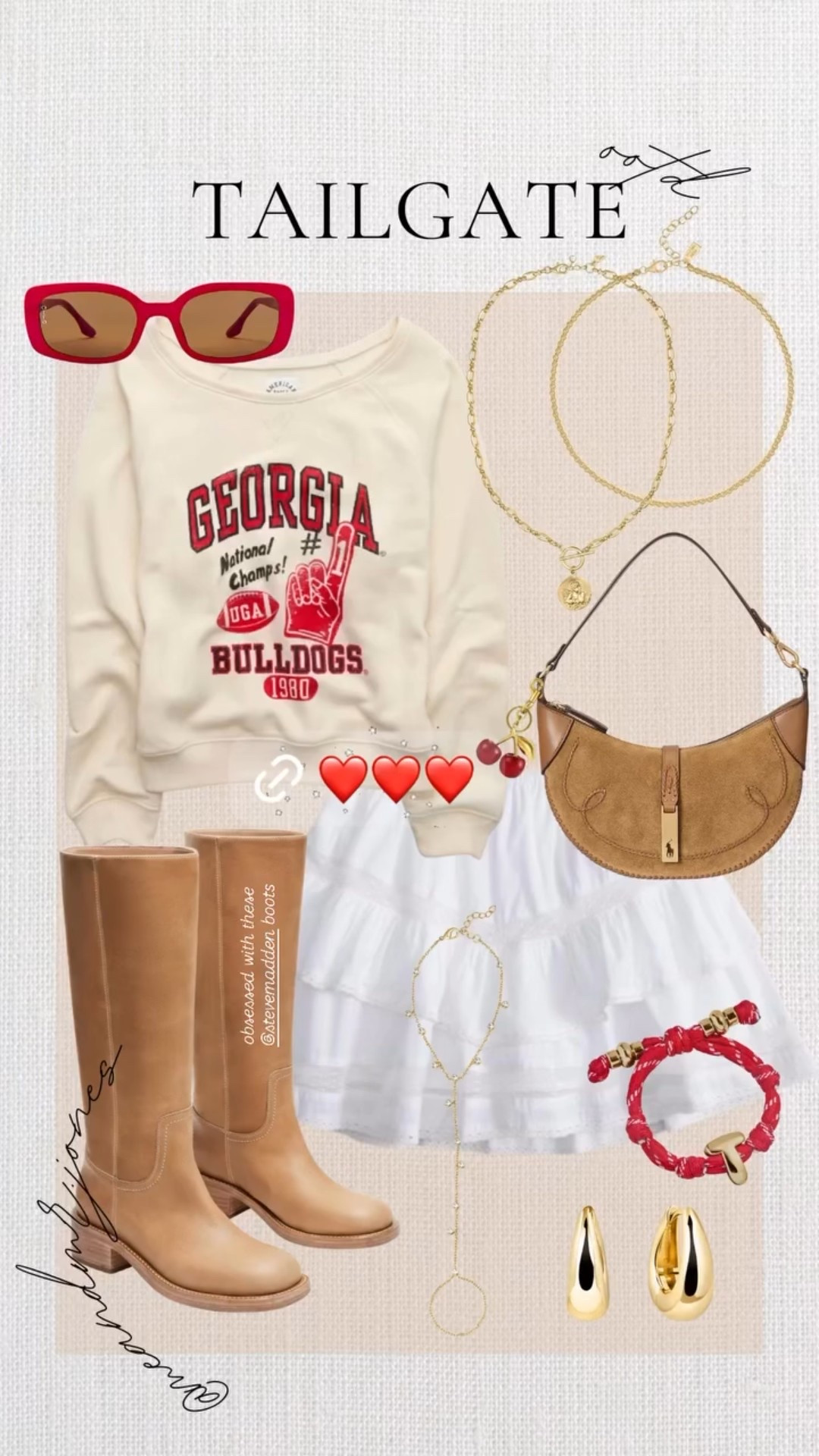 University of Georgia game day outfit. Georgia tailgating outfit. 

#LTKSeasonal #LTKFindsUnder100 #LTKFindsUnder50