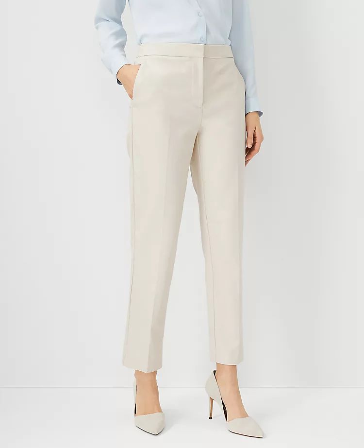 The High Rise Ankle Pant in Stretch Cotton | Ann Taylor | Ann Taylor (US)