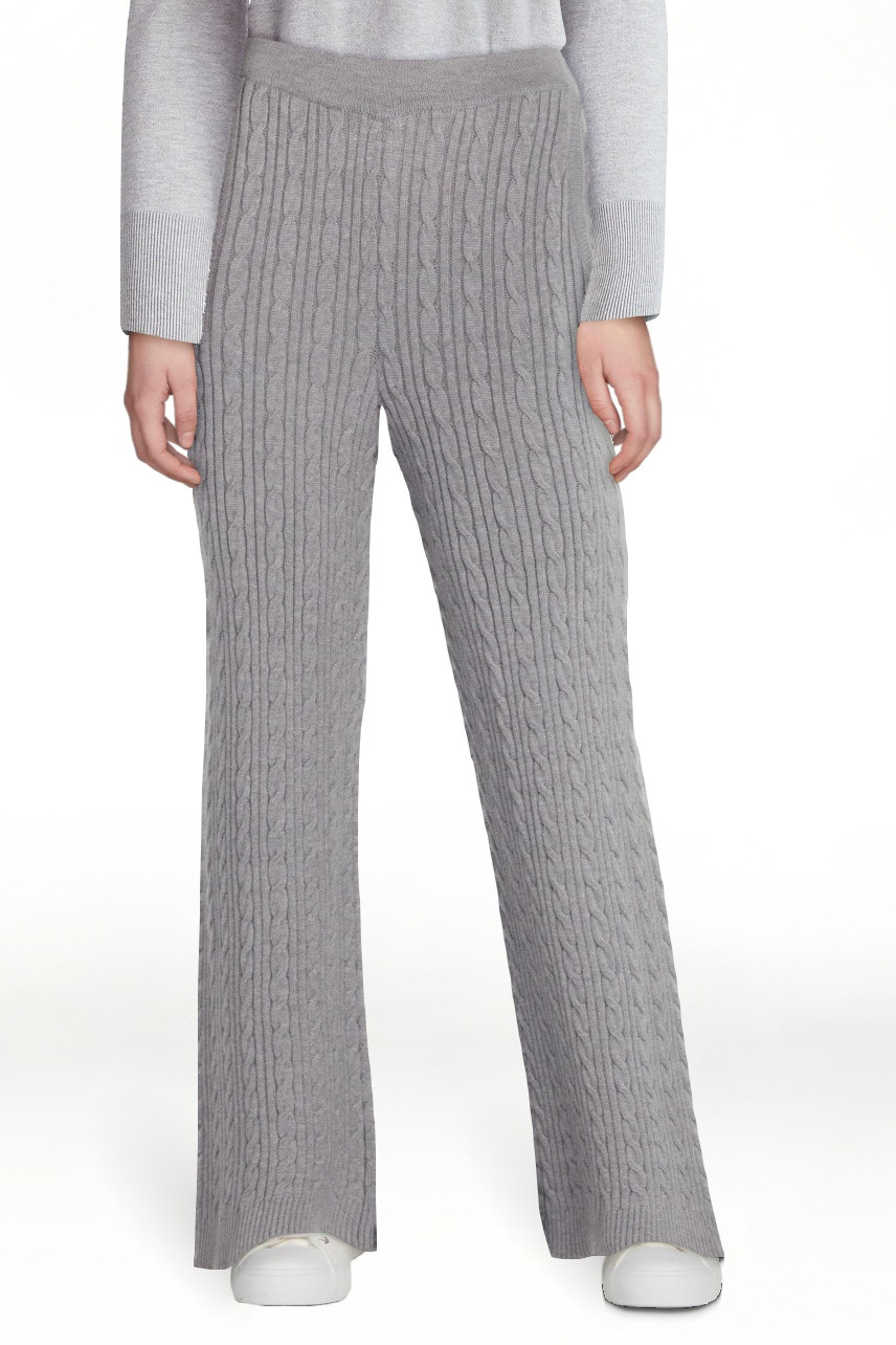 Free Assembly Women's Cozy Yarn Wide Leg Cable Knit Sweater Pants, Size XS-XXL | Walmart (US)