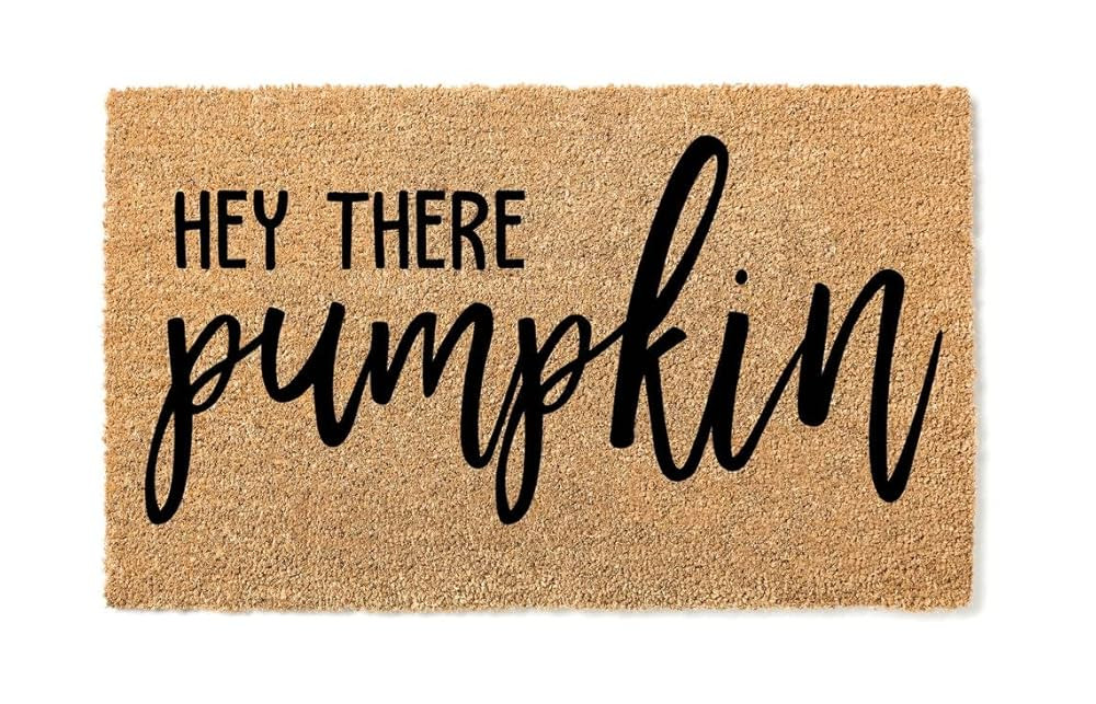 Hey There Pumpkin Door Mat | Fall Doormat | Welcome Mat | Premium Quality, Thick 100% Coir Coconu... | Amazon (US)