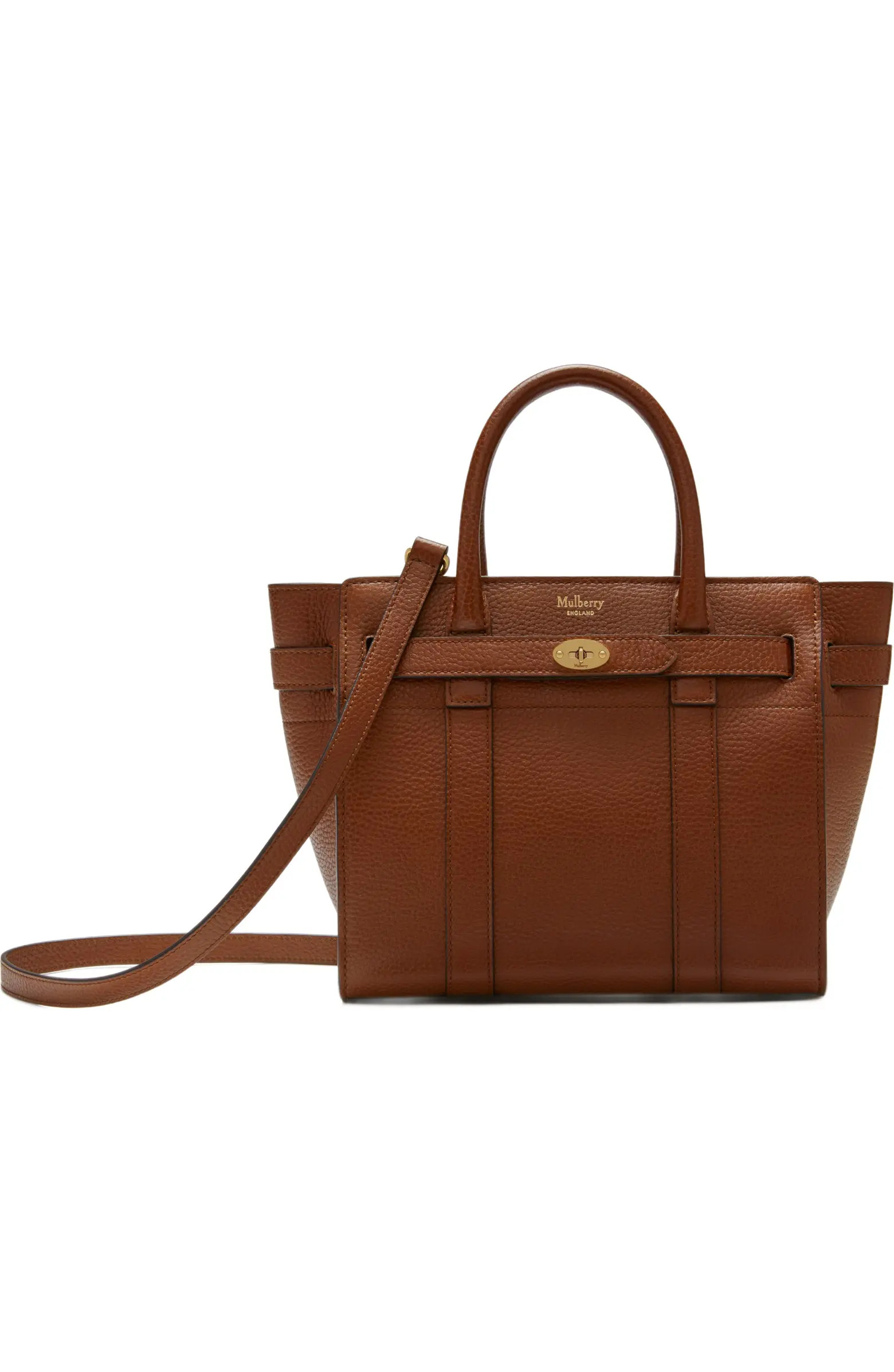 Mini Zipped Bayswater Leather Satchel | Nordstrom