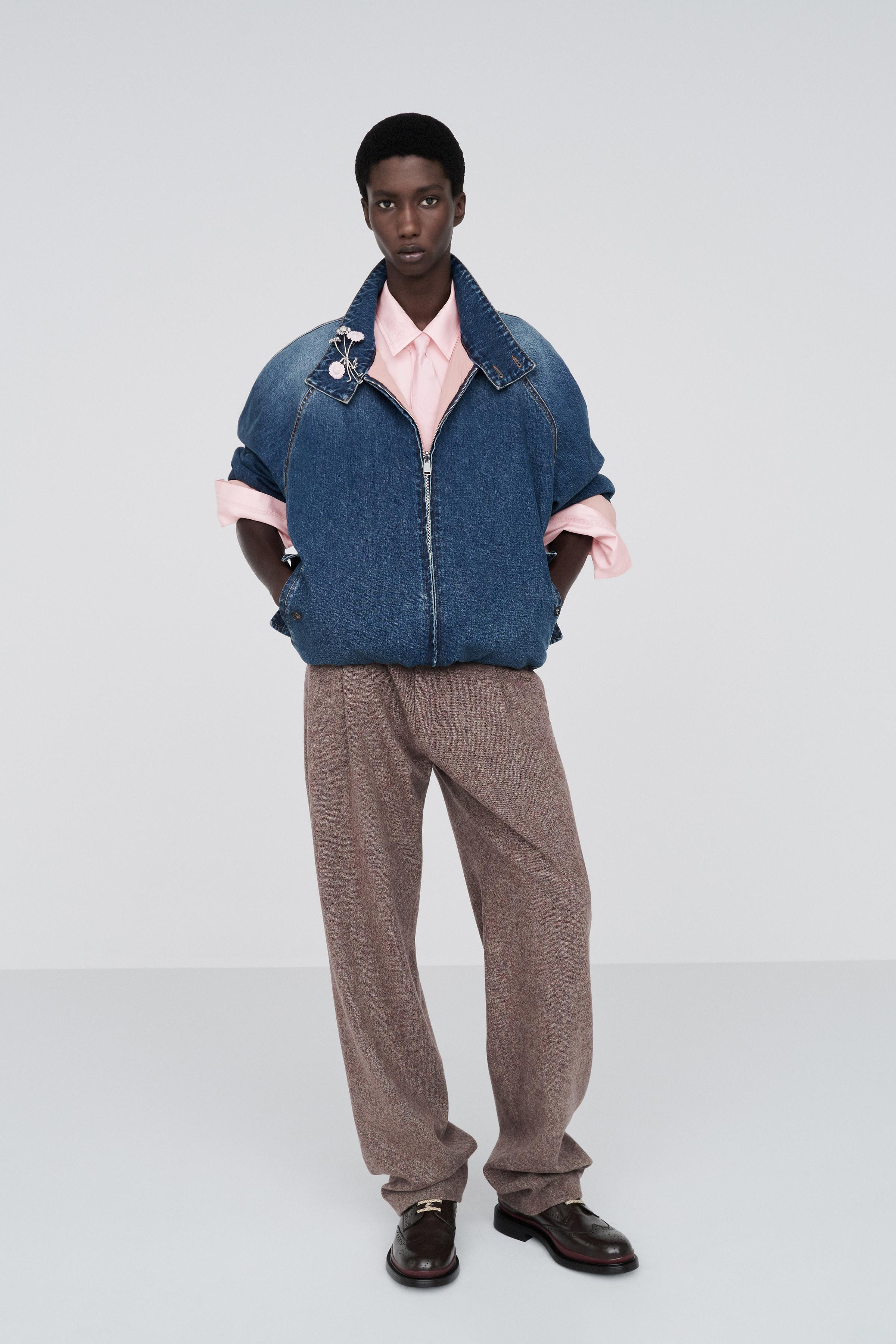 CONTRAST DENIM REVERSIBLE JACKET | Zara UK