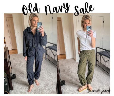 You’ll love these cargo joggers! Just a little different spin with the windbreaker type material. My Henley is $10, I only grabbed 2. May need to add to that before sale ends. Wearing XS joggers and small top which is what I normally order at Old Navy. My Reef sandals are the cutest, so fun!

#LTKsalealert #LTKshoecrush #LTKfindsunder50