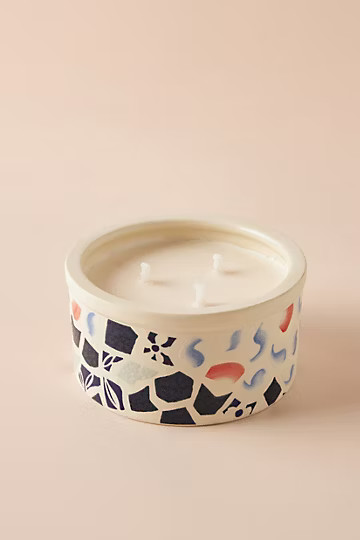 Citronella Ancona Ceramic Candle | Anthropologie (US)