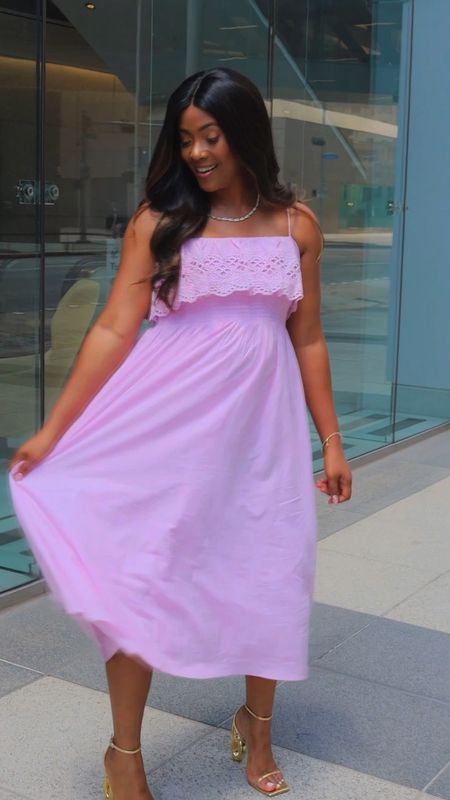 Pink maxi dress! Vacay dress. Valentine outfit. Revolve clothing. Spring dresses. Spring looks. Outfit goals. Looks. Classy work dress. Linen dress. Pink outfit. Beach dress. 

#LTKtravel #LTKSpringSale #LTKstyletip