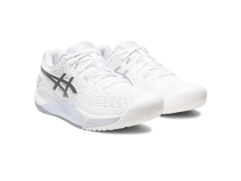 ASICS Women's GEL-Resolution 9 (White/Pure Silver) Women's Shoes | Zappos
