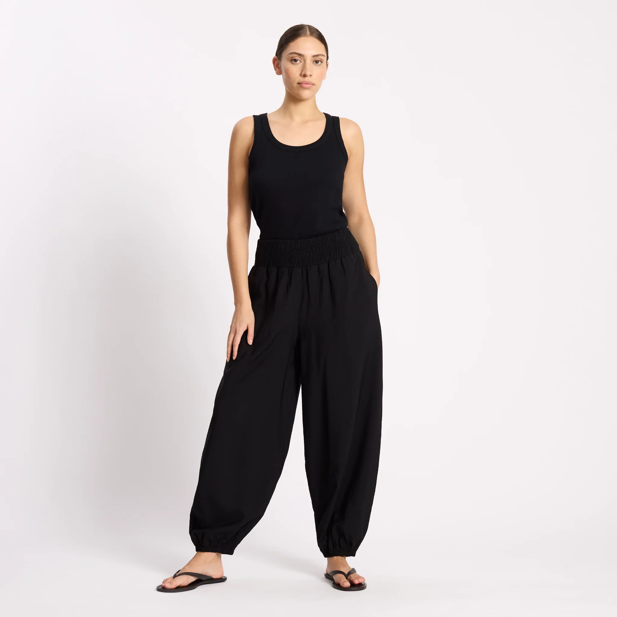 Shirred Waist Balloon Trouser | Albaray