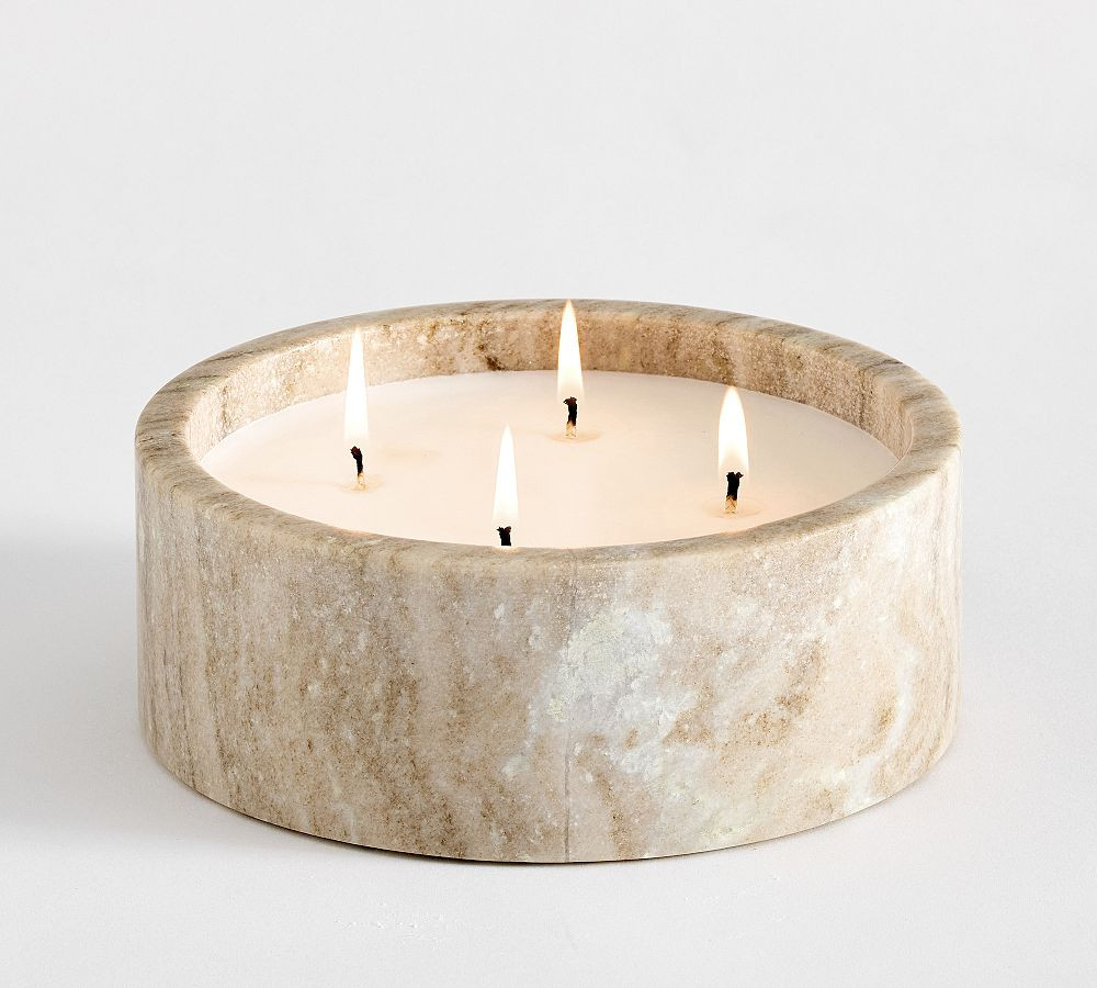 Marble Candle - Ginger Cider | Pottery Barn (US)