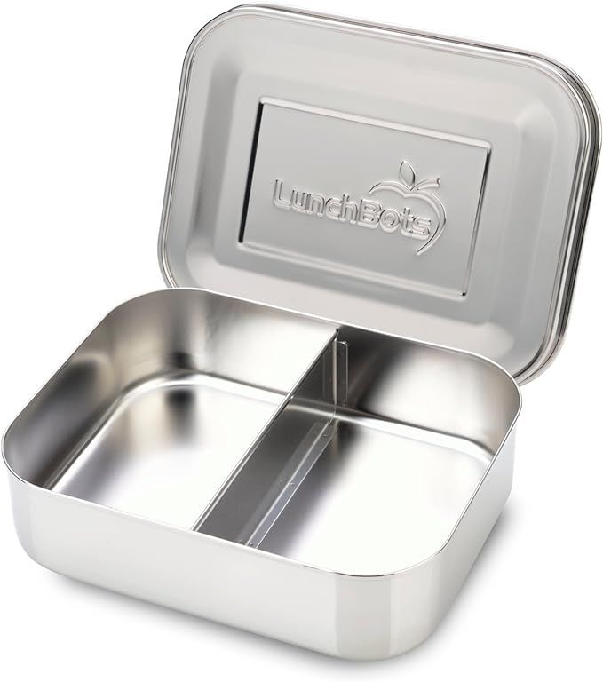 LunchBots Medium Duo Snack Container - Divided Stainless Steel Food Container - Two Sections for ... | Amazon (US)