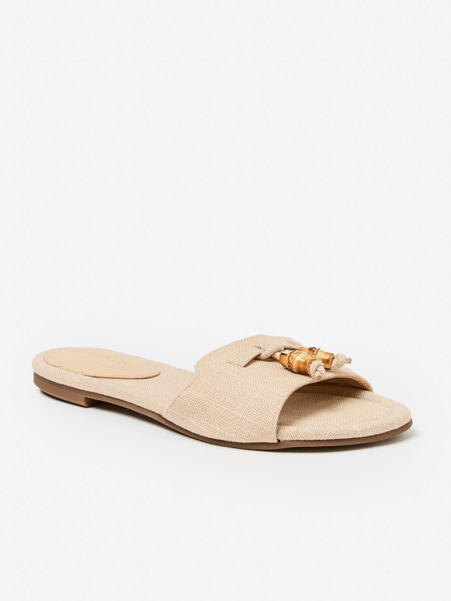 Summer_Sand Solid Ciara Linen Sandals | Women's Shoes | J.McLaughlin | J.McLaughlin