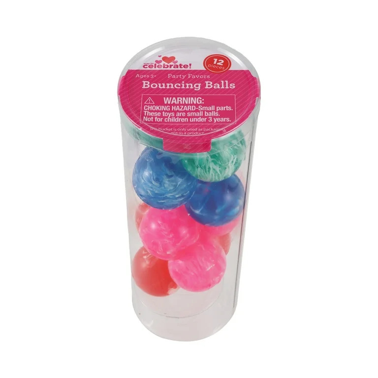 Bouncing Balls Party Favors, Multicolor, 12 Count, Valentine's Day by Way To Celebrate | Walmart (US)