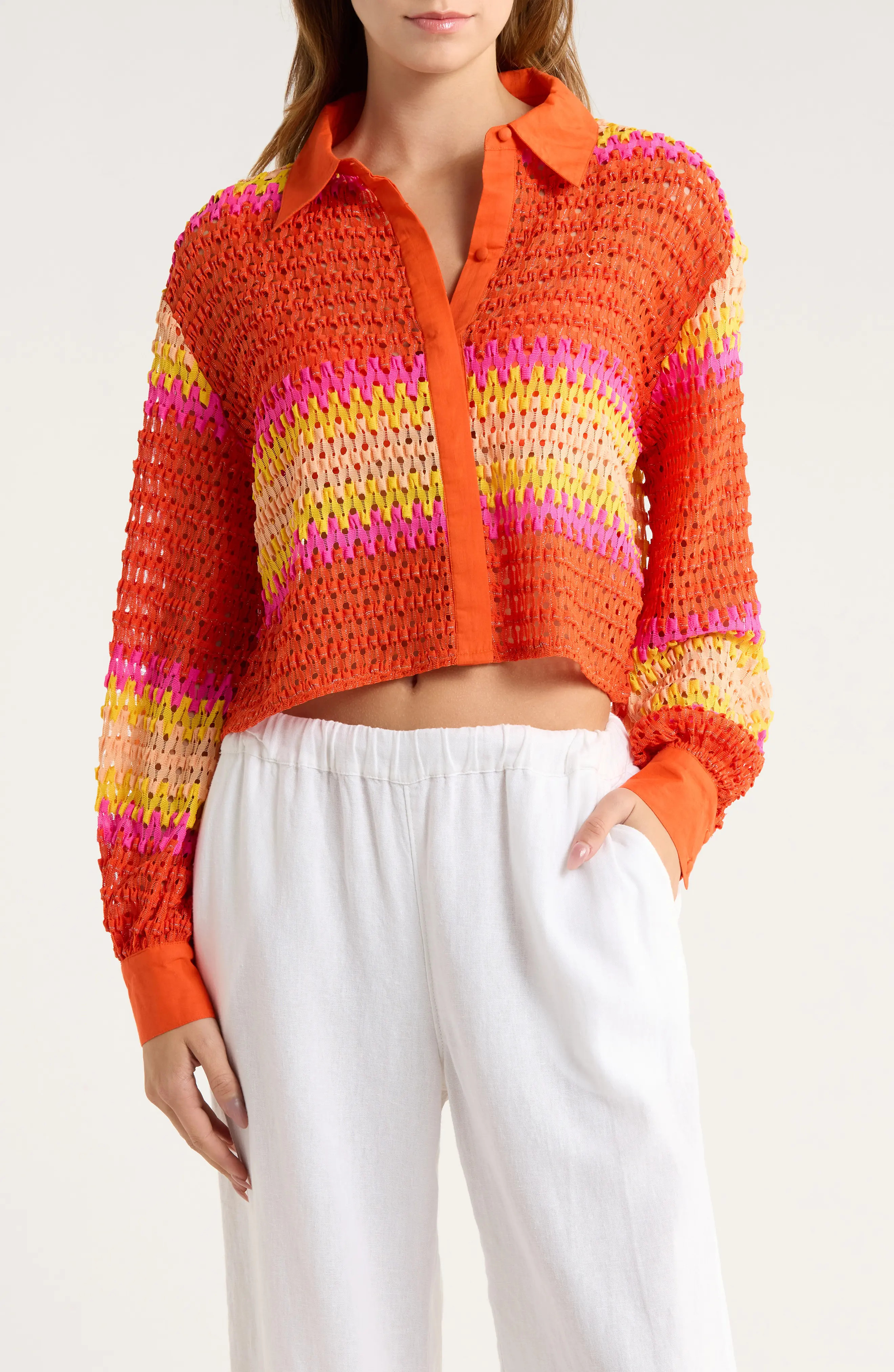 Naomi Metallic Cover-Up Shirt (Women) | Nordstrom | Nordstrom