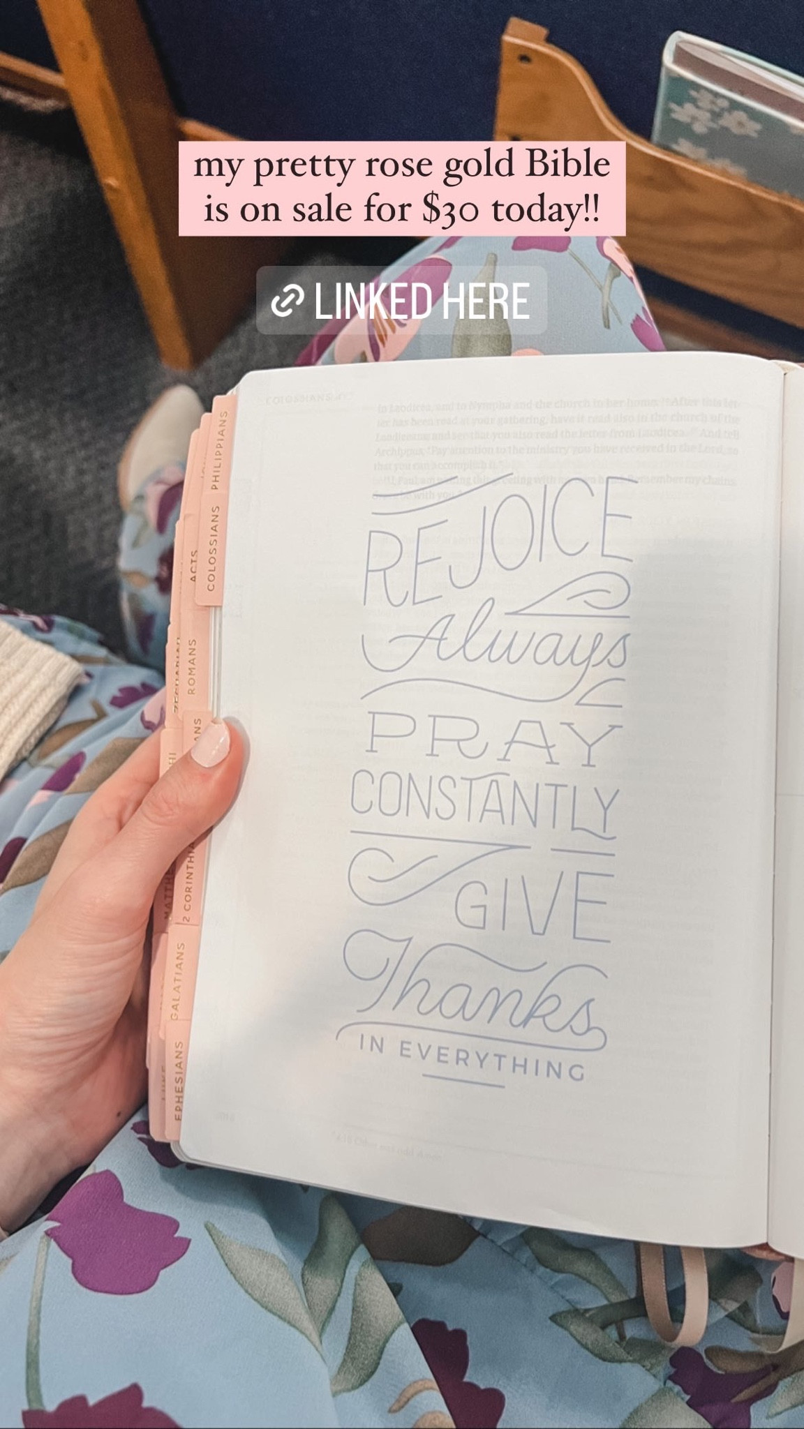 My rose gold she reads truth study Bible is on sale for $30 today!!



#LTKhome #LTKsalealert #LTKunder50