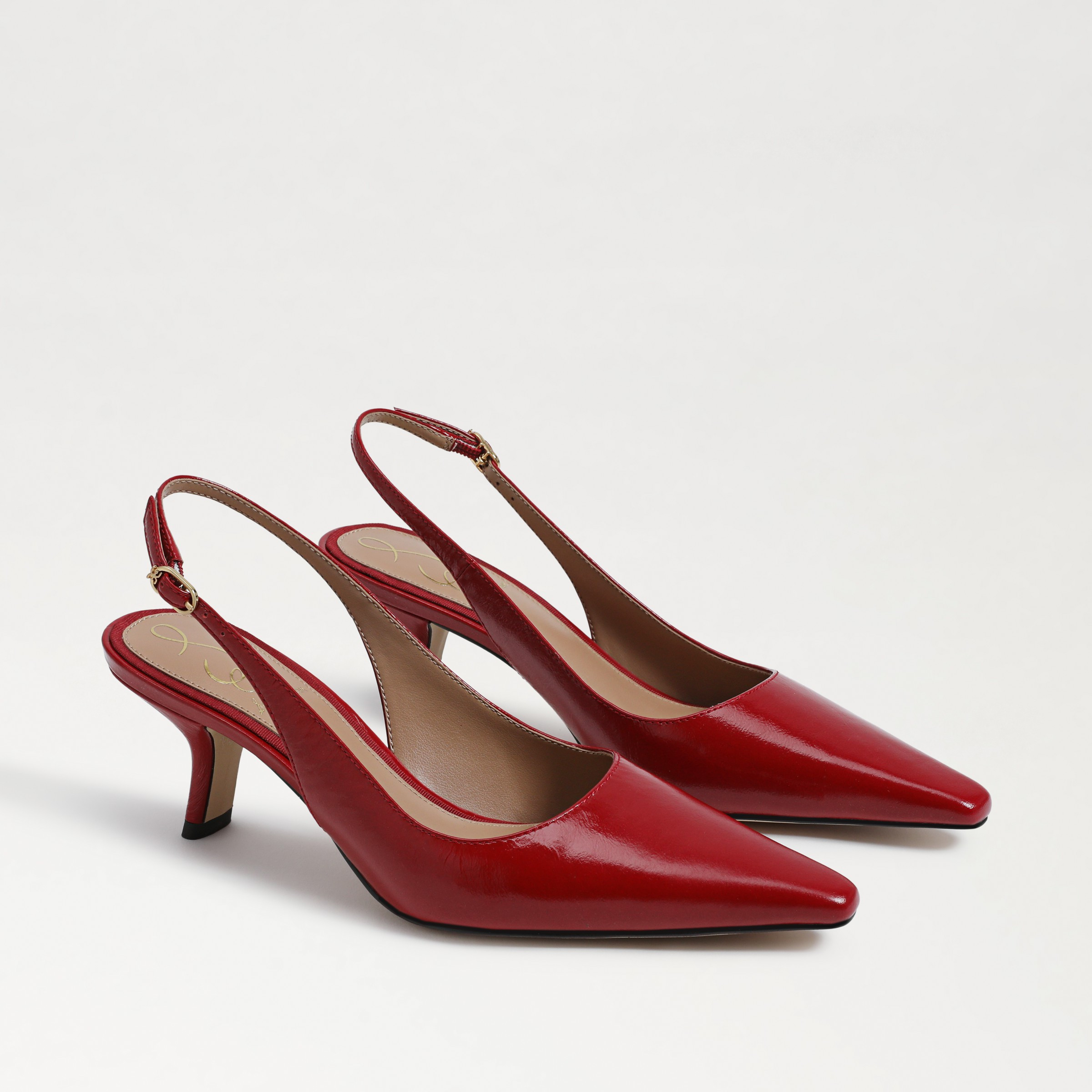 Sam Edelman Bianka Slingback Pump Deep Scarlet Red Patent | Sam Edelman